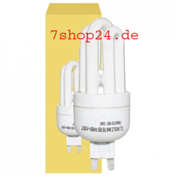 Energiesparlampe, G9/230V/9W-827